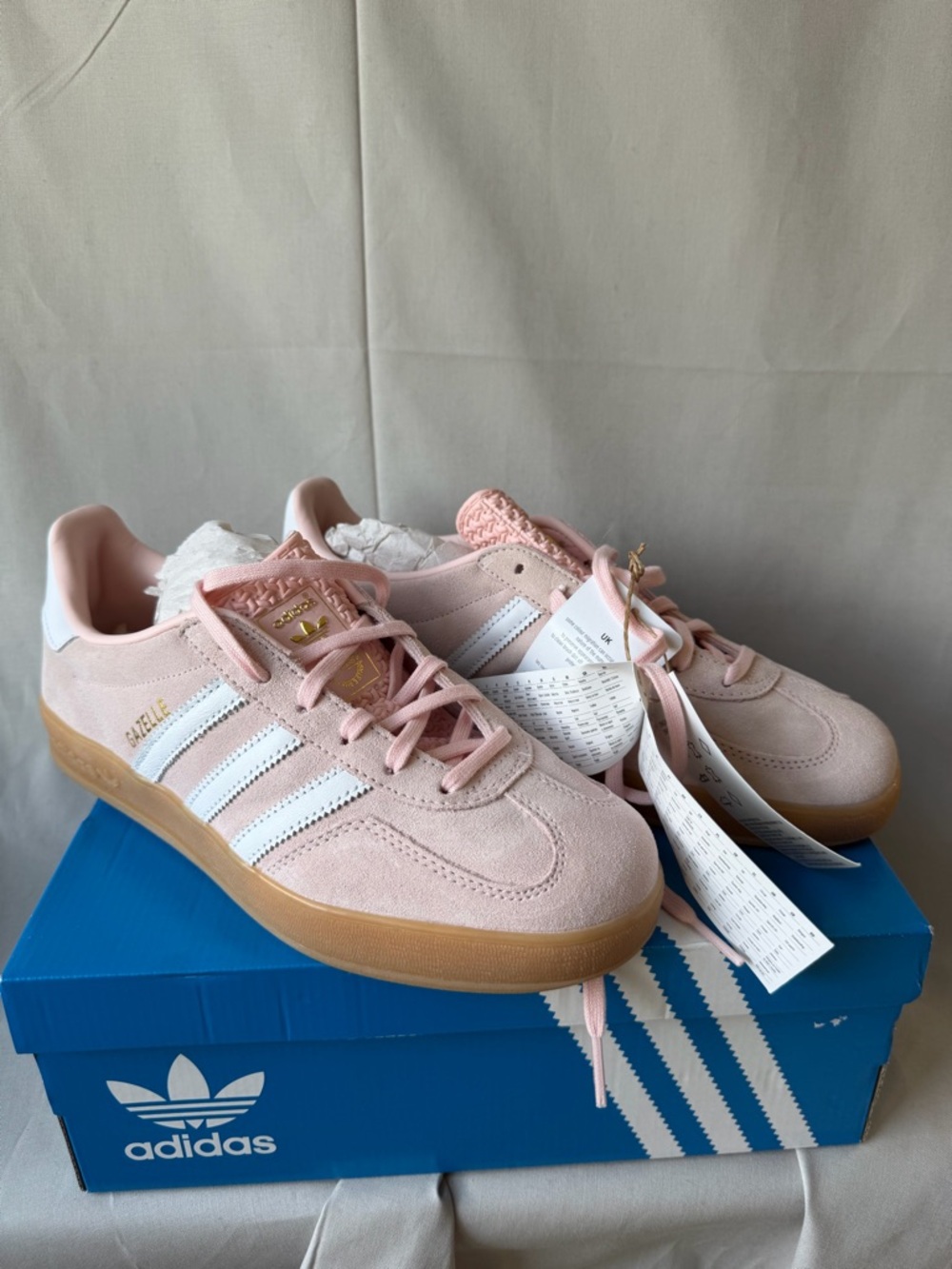 adidas Gazelle Blush Pink Suede Sneakers